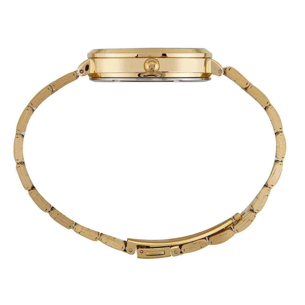 Relógio Feminino Mondaine Dourado Minimalista 5ATM