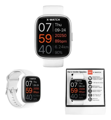 Smartwatch X-Watch Branco Digital RM IMPORTS