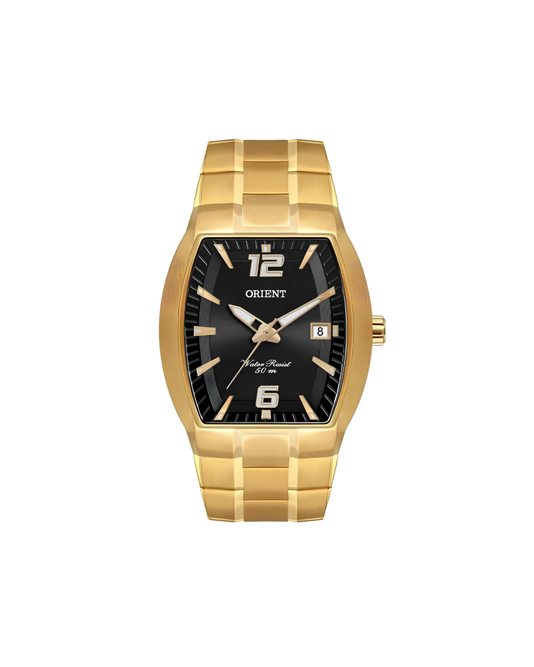 Relógio Orient Masculino Dourado GGSS1017 Preto
