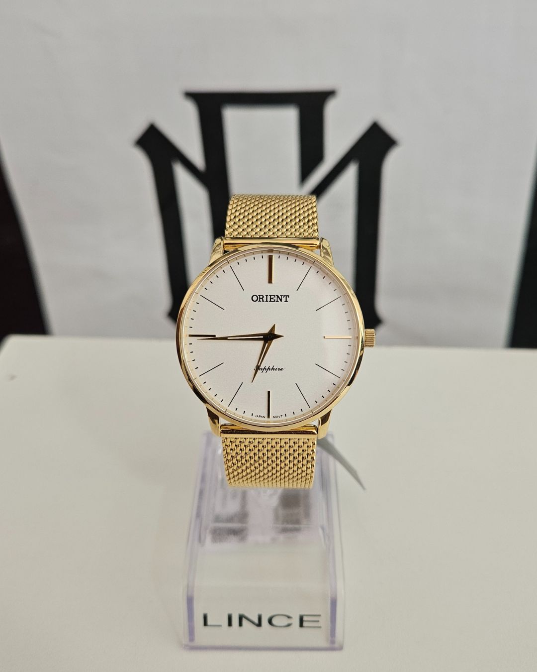 Relógio Orient Masculino Slim Safira RM IMPORTS