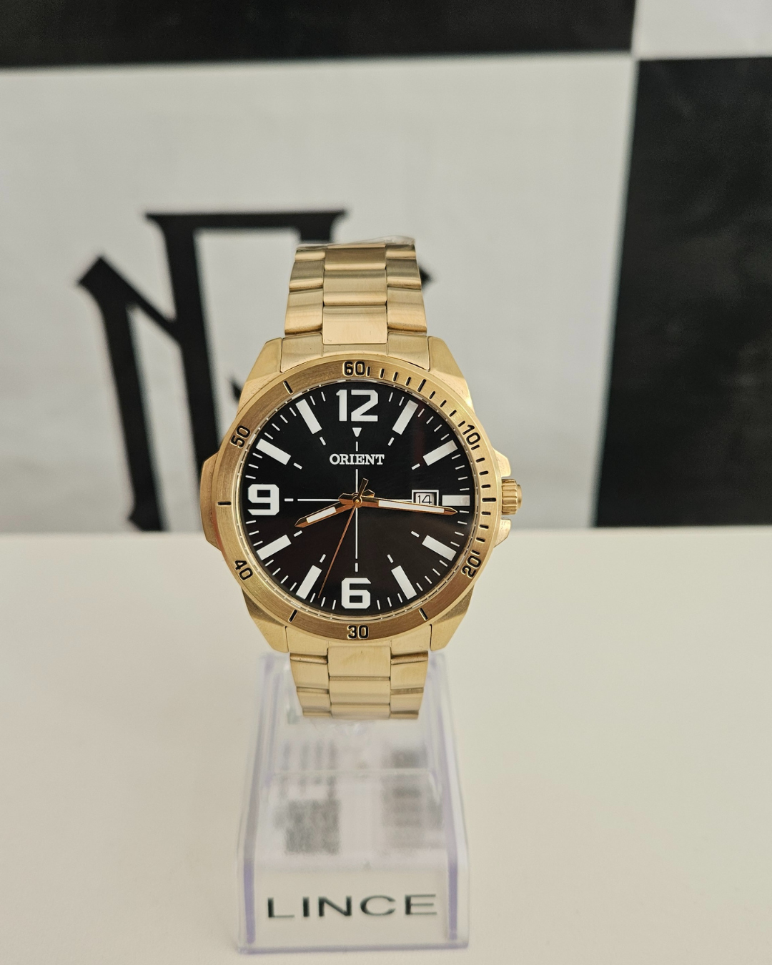 Relógio Orient Masculino Sport Dourado
