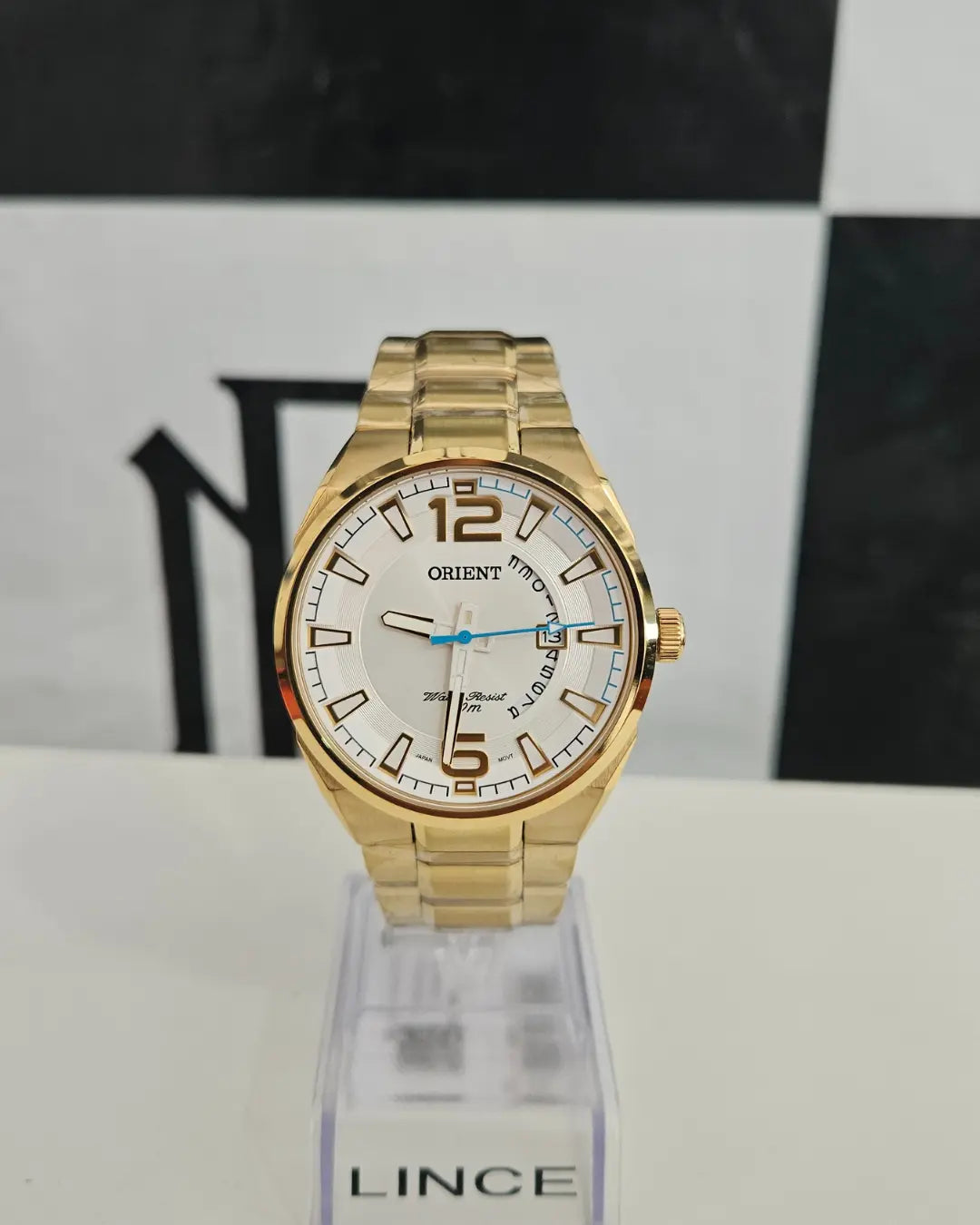 Relógio Masculino Orient Analógico Dourado RM IMPORTS