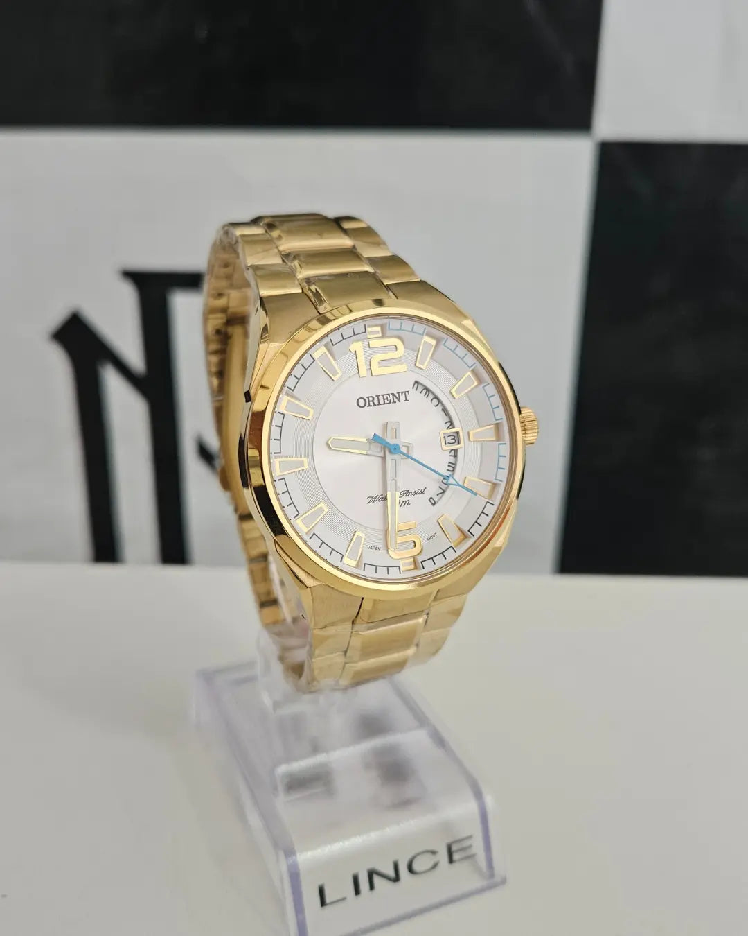 Relógio Masculino Orient Analógico Dourado RM IMPORTS