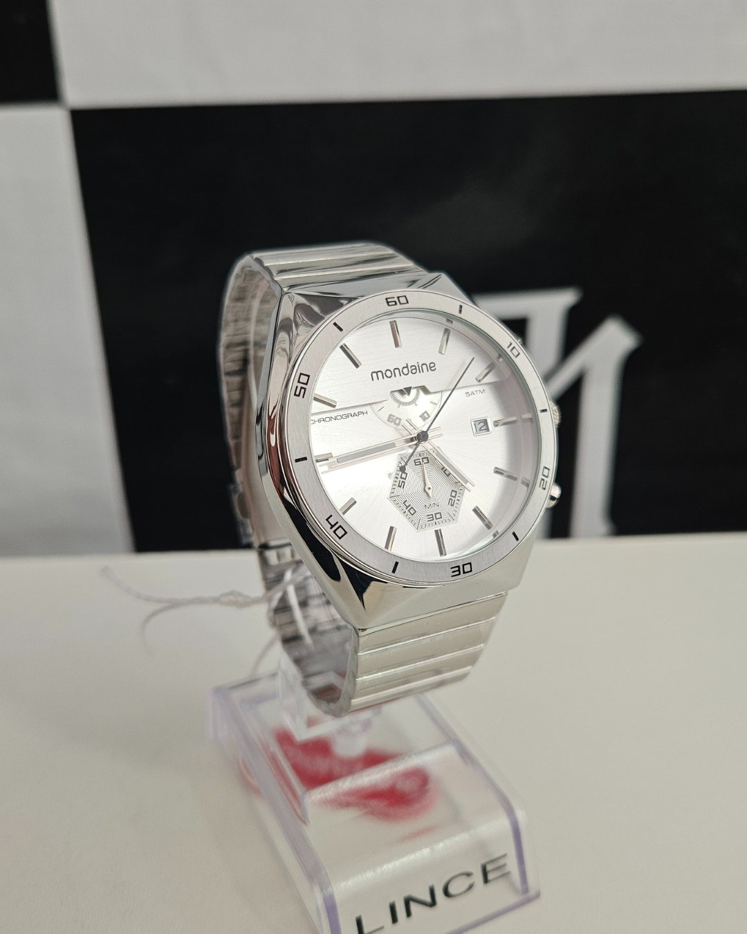 Relógio Mondaine Masculino Casual Prata 32879G0MVNE1