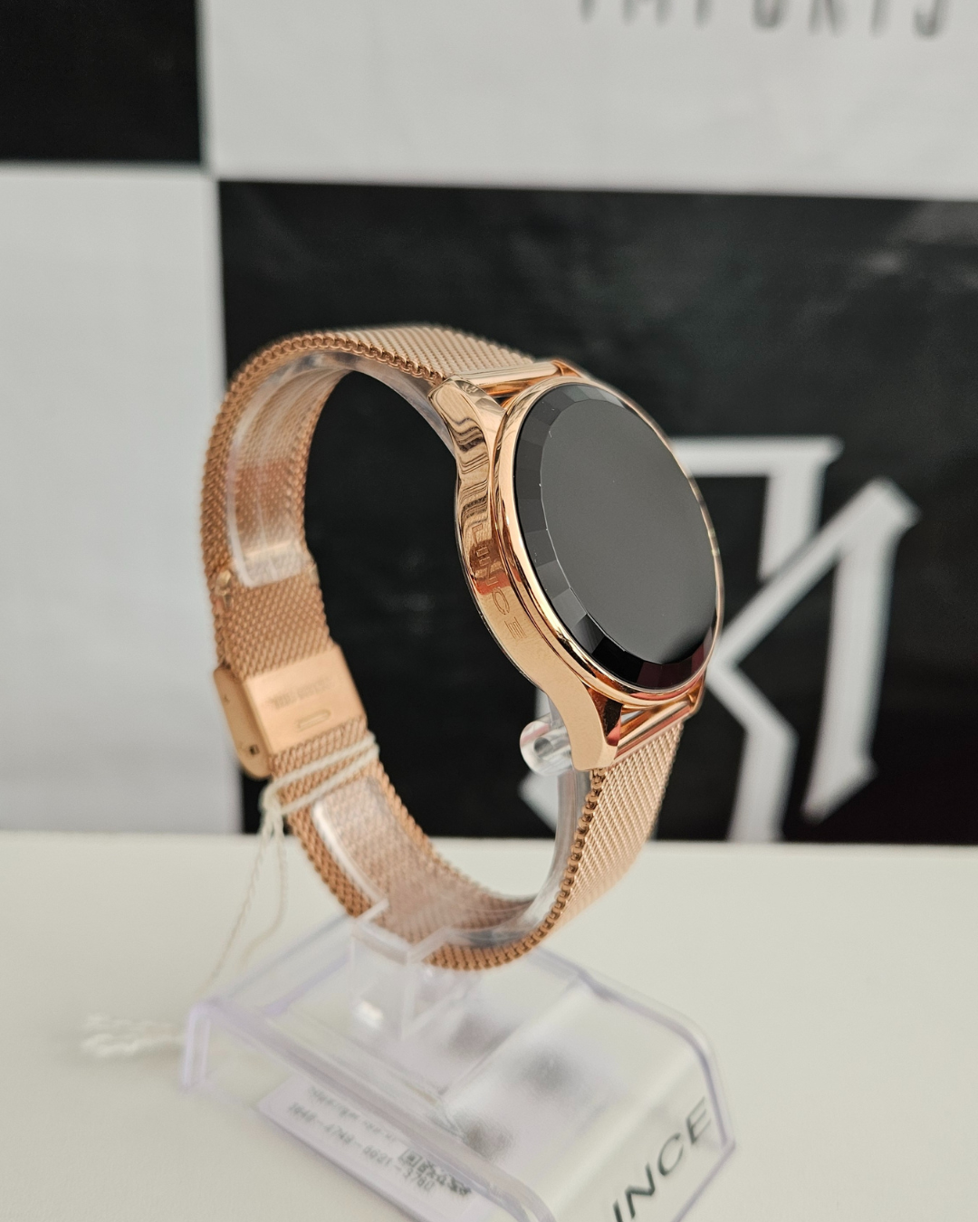 Relógio Lince feminino digital LED vermelho rosé gold