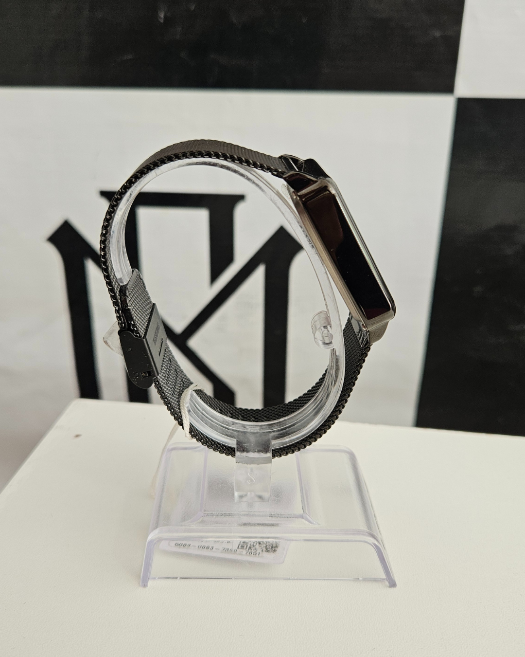 Relógio Lince Digital Preto Unissex LED Mesh