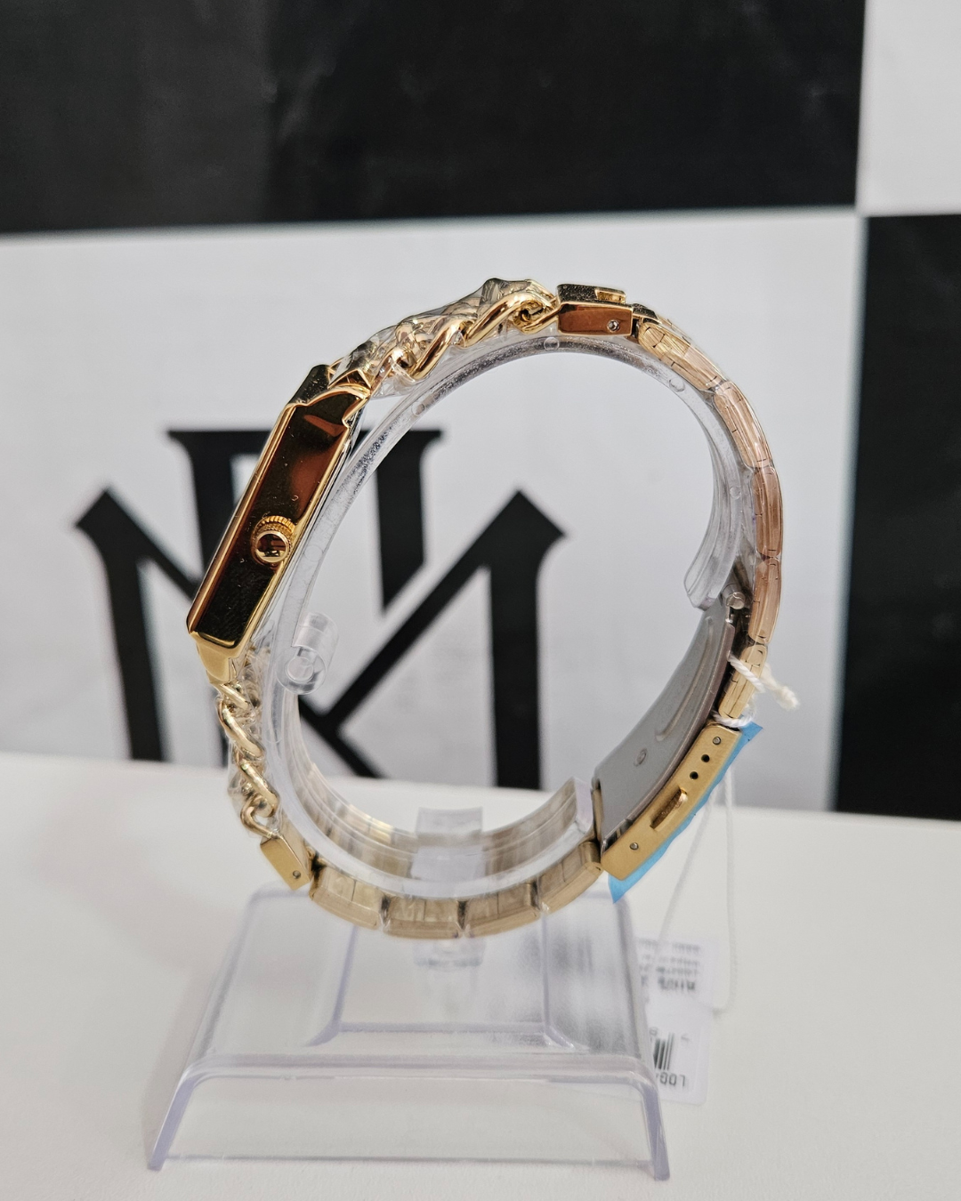 Relógio Feminino Lince Dourado Retangular Chain LQG4798L23