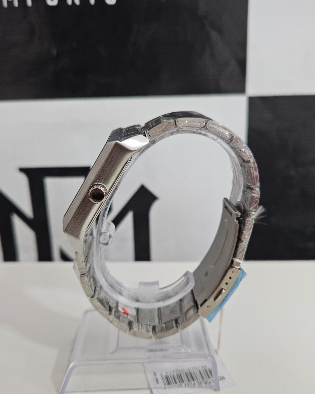 Relógio Lince Masculino Quadrado Prata Analógico