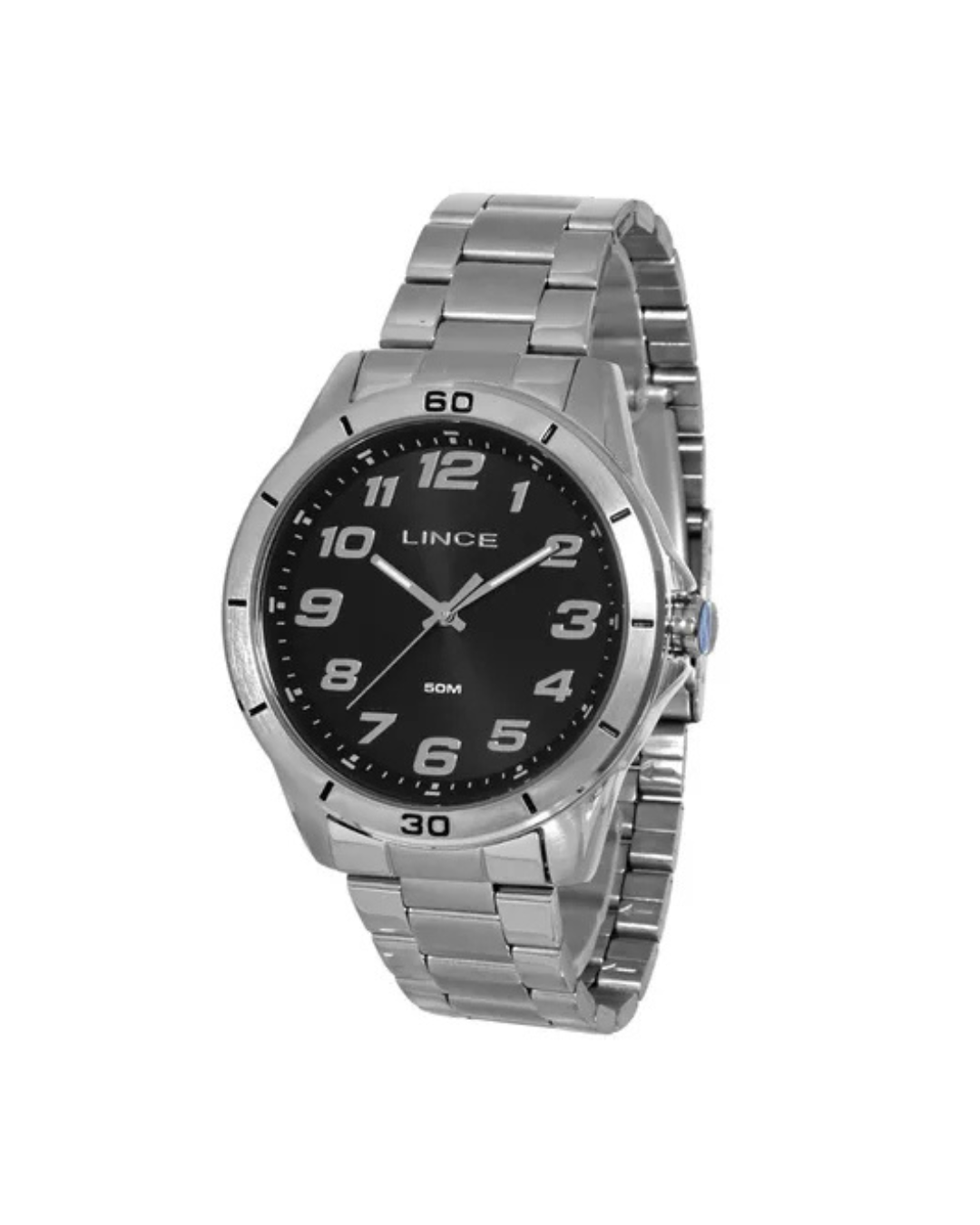 Relógio Lince Masculino Prata Analógico