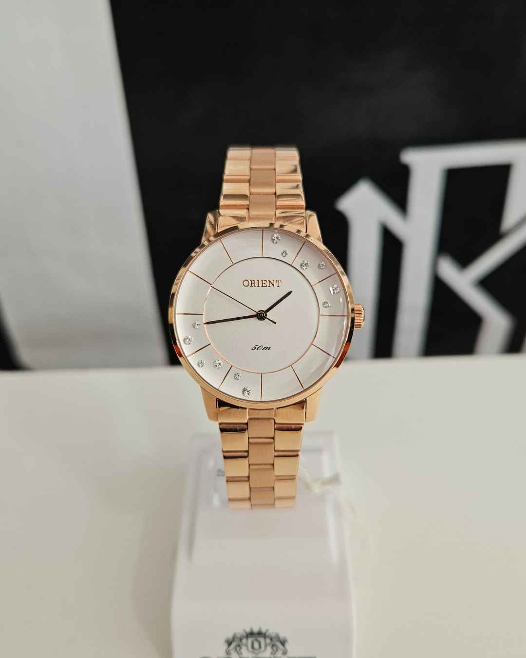 Relógio Feminino Orient Eternal Rose Gold com Cristais