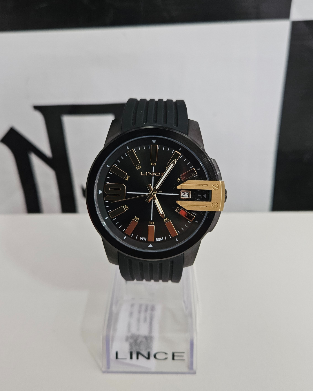 RELOGIO MASCULINO ANALOGICO MRP4709L PRETO