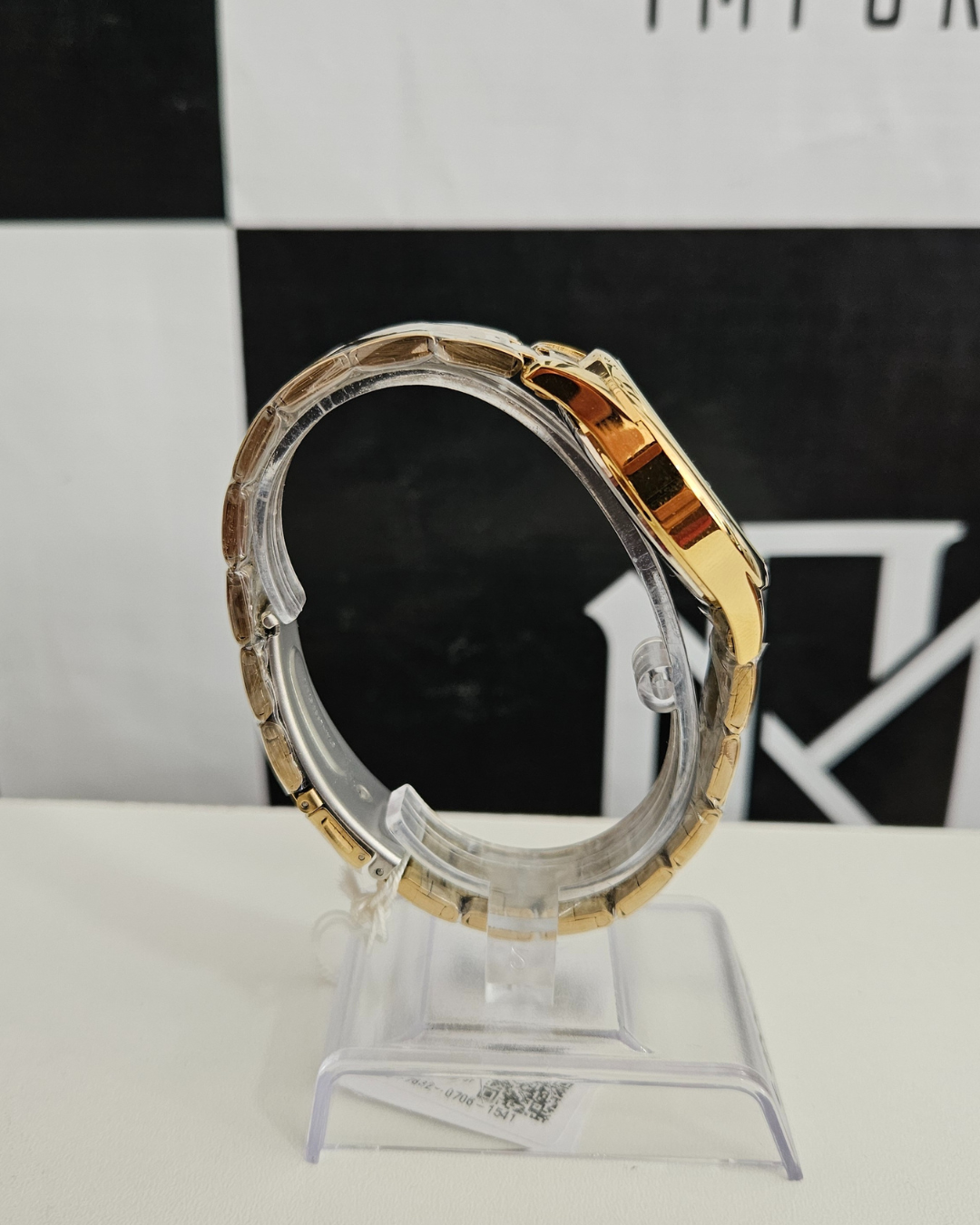 Relógio Feminino Lince Dourado Analógico em Aço