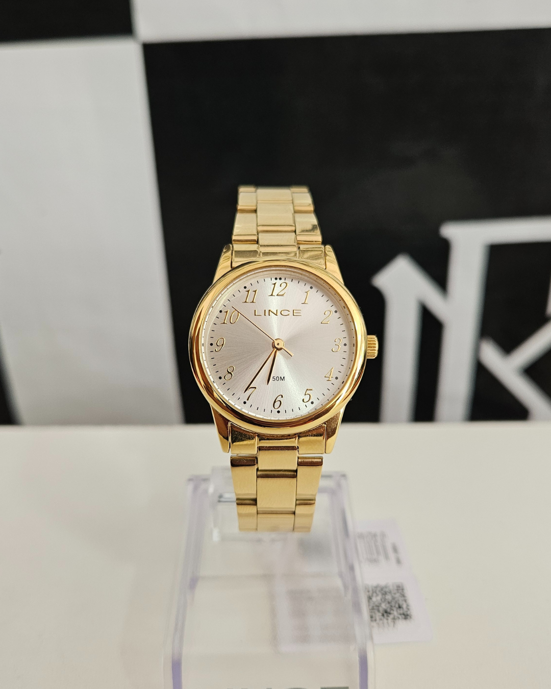 Relógio Feminino Lince Dourado
