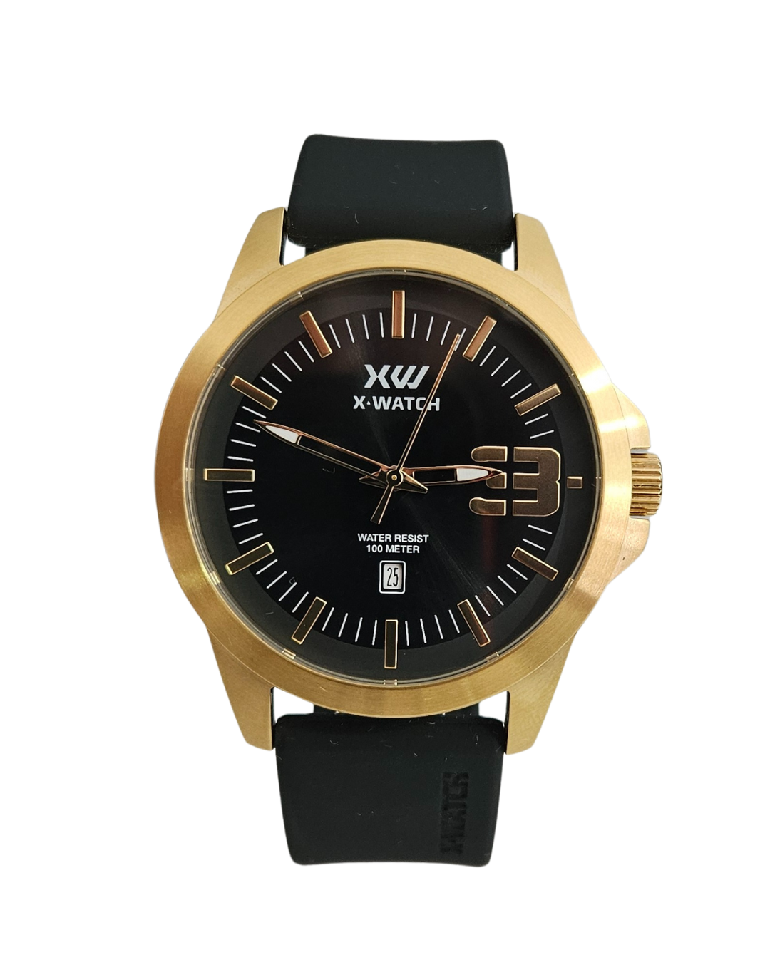 Relógio X-Watch Masculino Dourado XTEEL Silicone