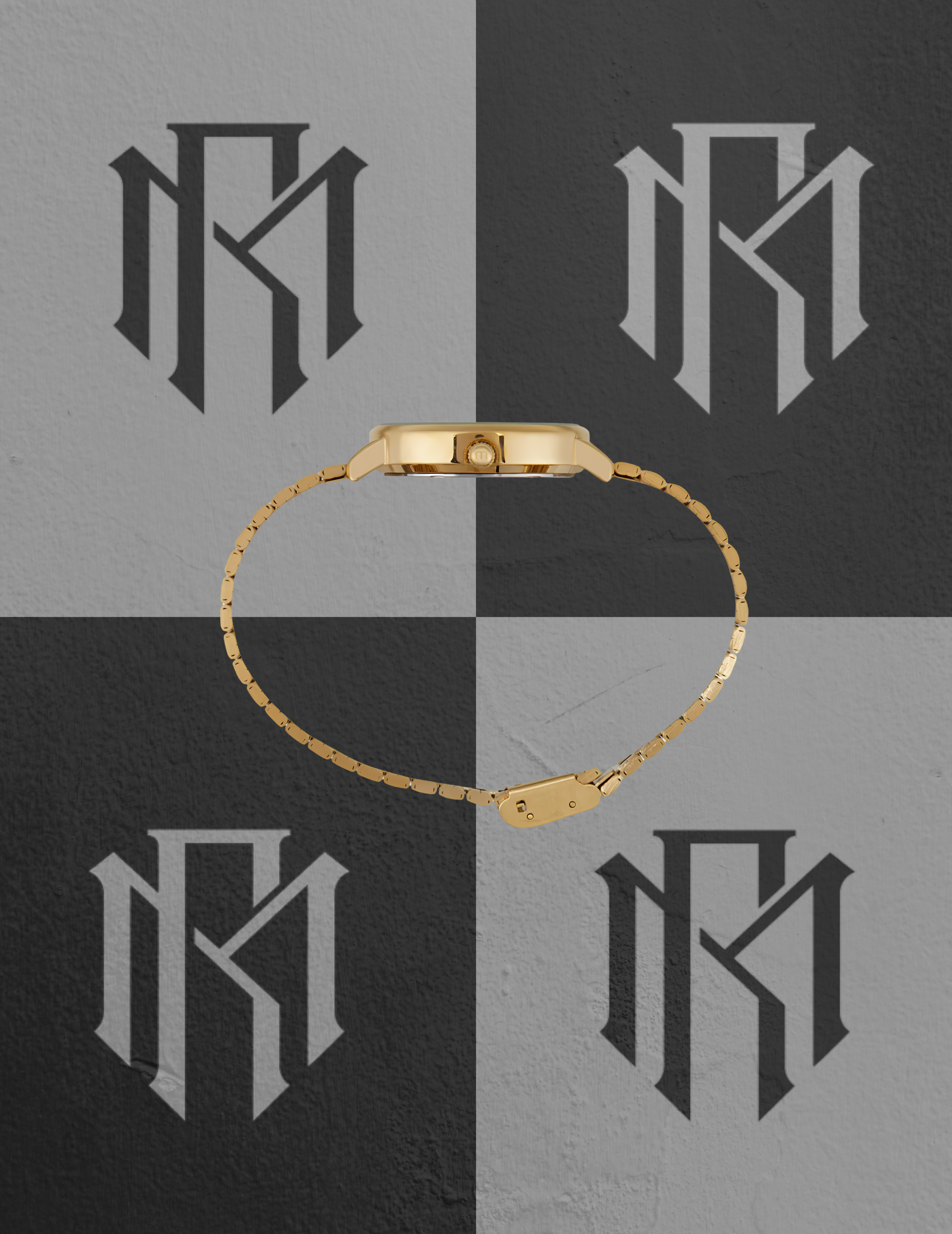 Kit Relógio Mondaine 32784LPMVDE1 Dourado Minimalista com Pulseira