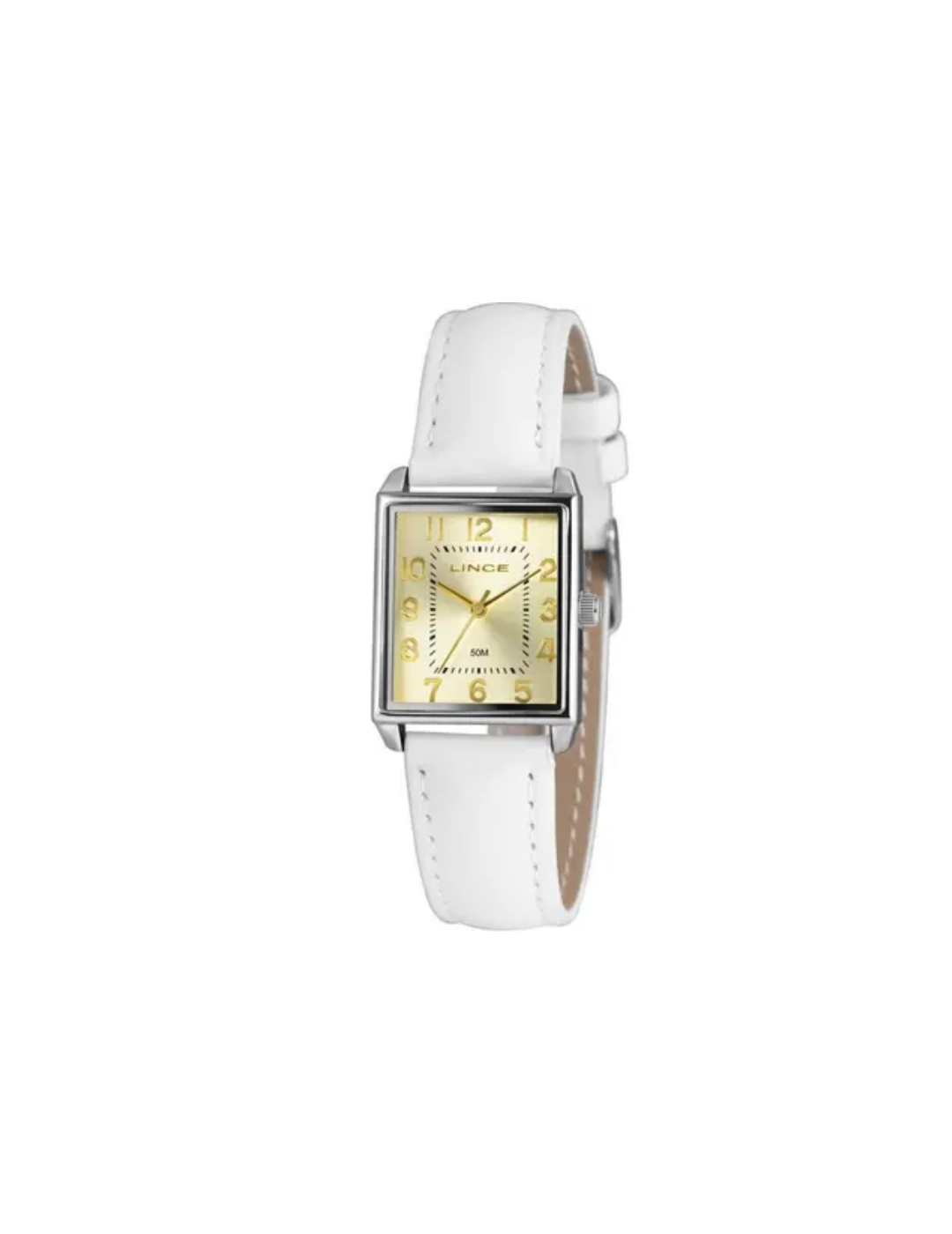 Relógio Lince LQC4824L25 C2BX Feminino Quadrado Couro 25mm 5ATM