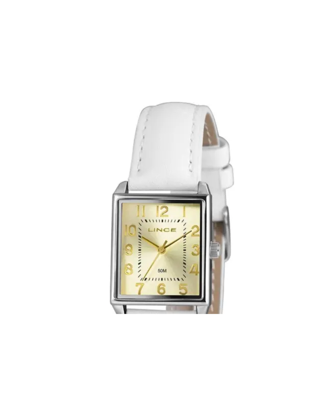 Relógio Lince LQC4824L25 C2BX Feminino Quadrado Couro 25mm 5ATM