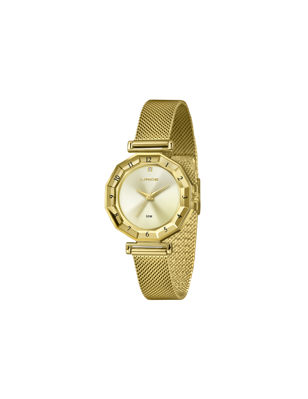 Relógio Lince LRR4834L34 C1RX Dourado Grace Mesh 50m