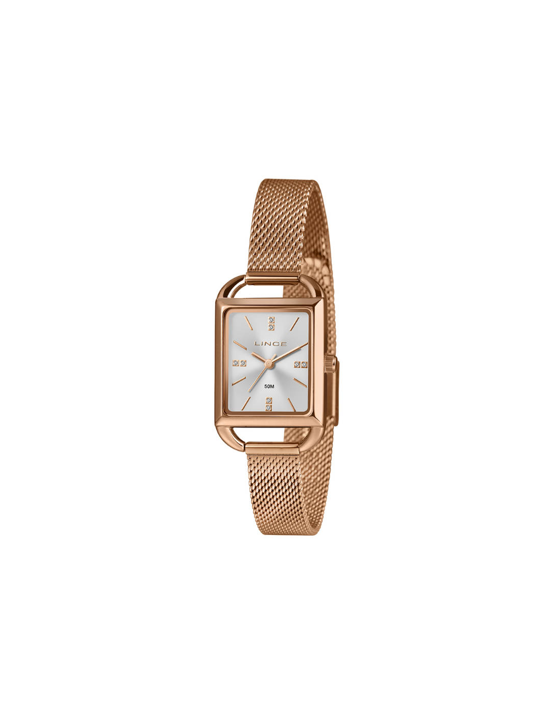 Relógio Lince LQR4790L24 S1RX Feminino Rosê Retangular 50m