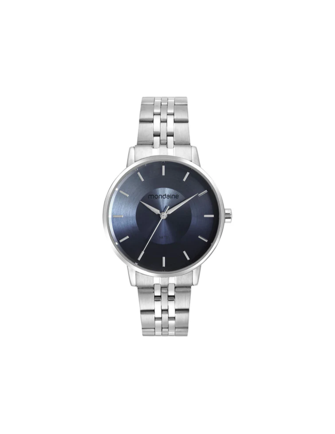 Relógio Mondaine Prateado com Mostrador Azul Degradê – Quartzo RM IMPORTS