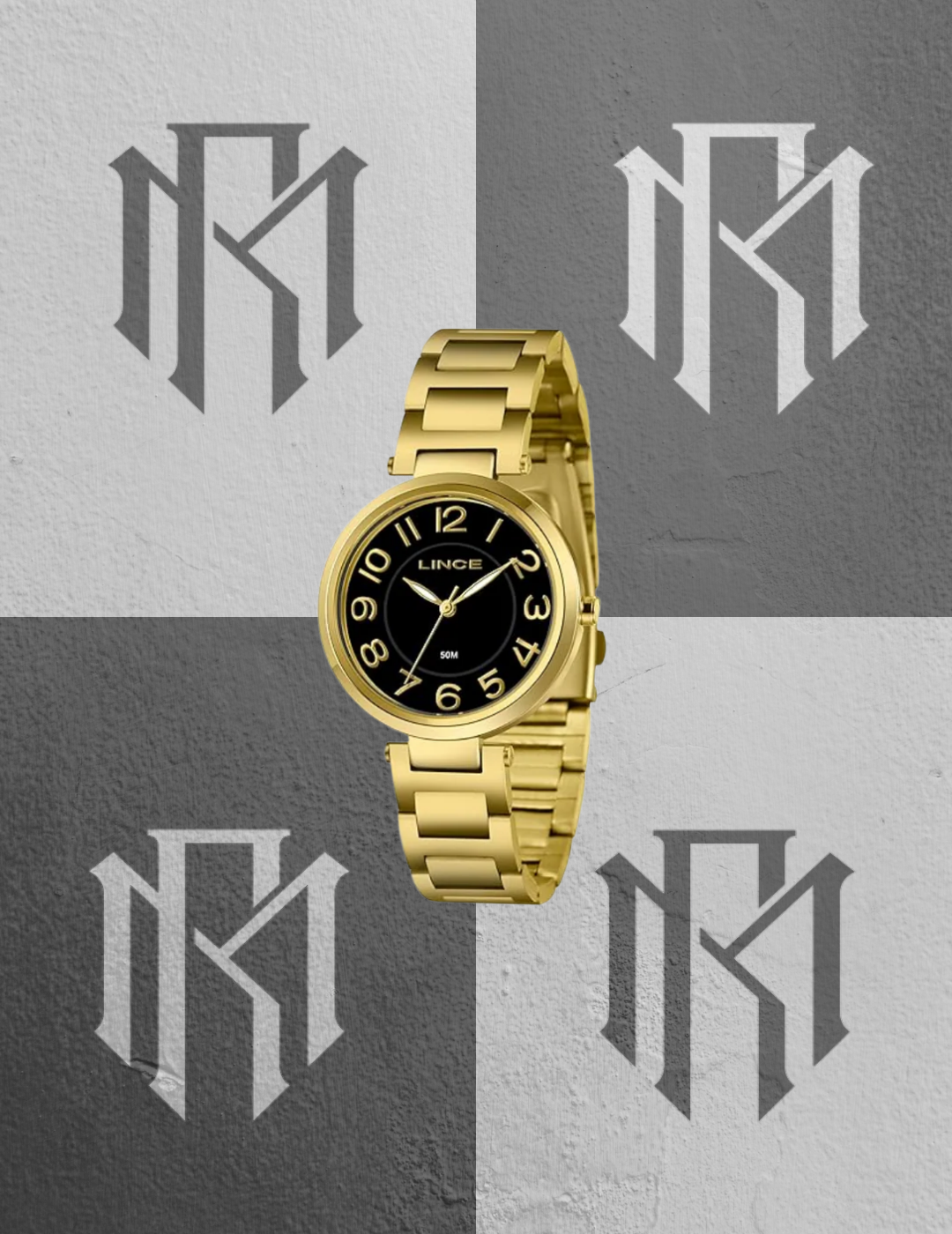 Relógio Lince LRGM031L36 P2KX Feminino Dourado 36mm 50m