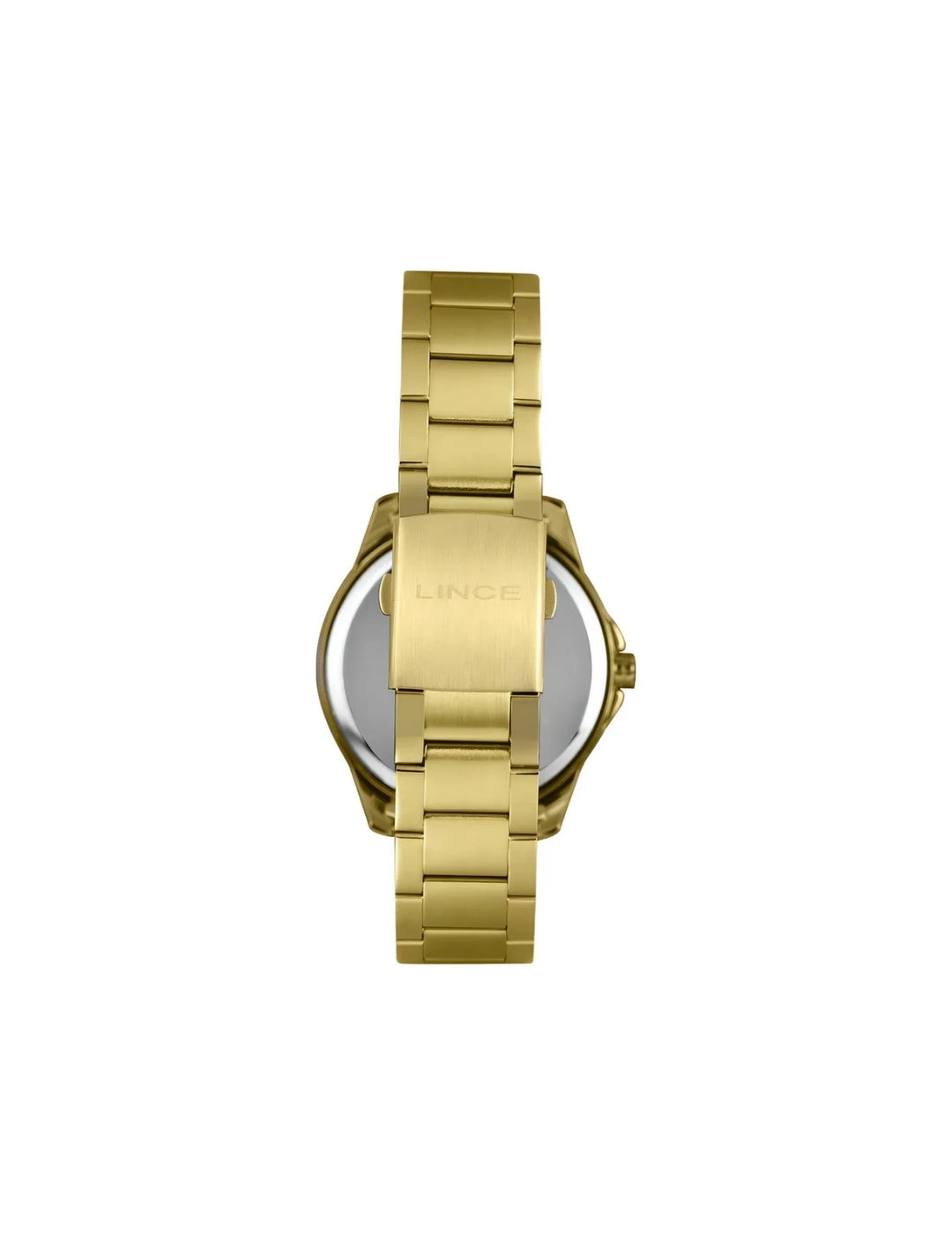 Relógio Lince Masculino Dourado Mostrador Preto – 50M