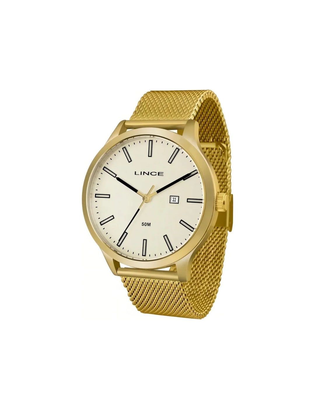Relógio Masculino Lince Dourado Modelo Mrg4494s RM IMPORTS