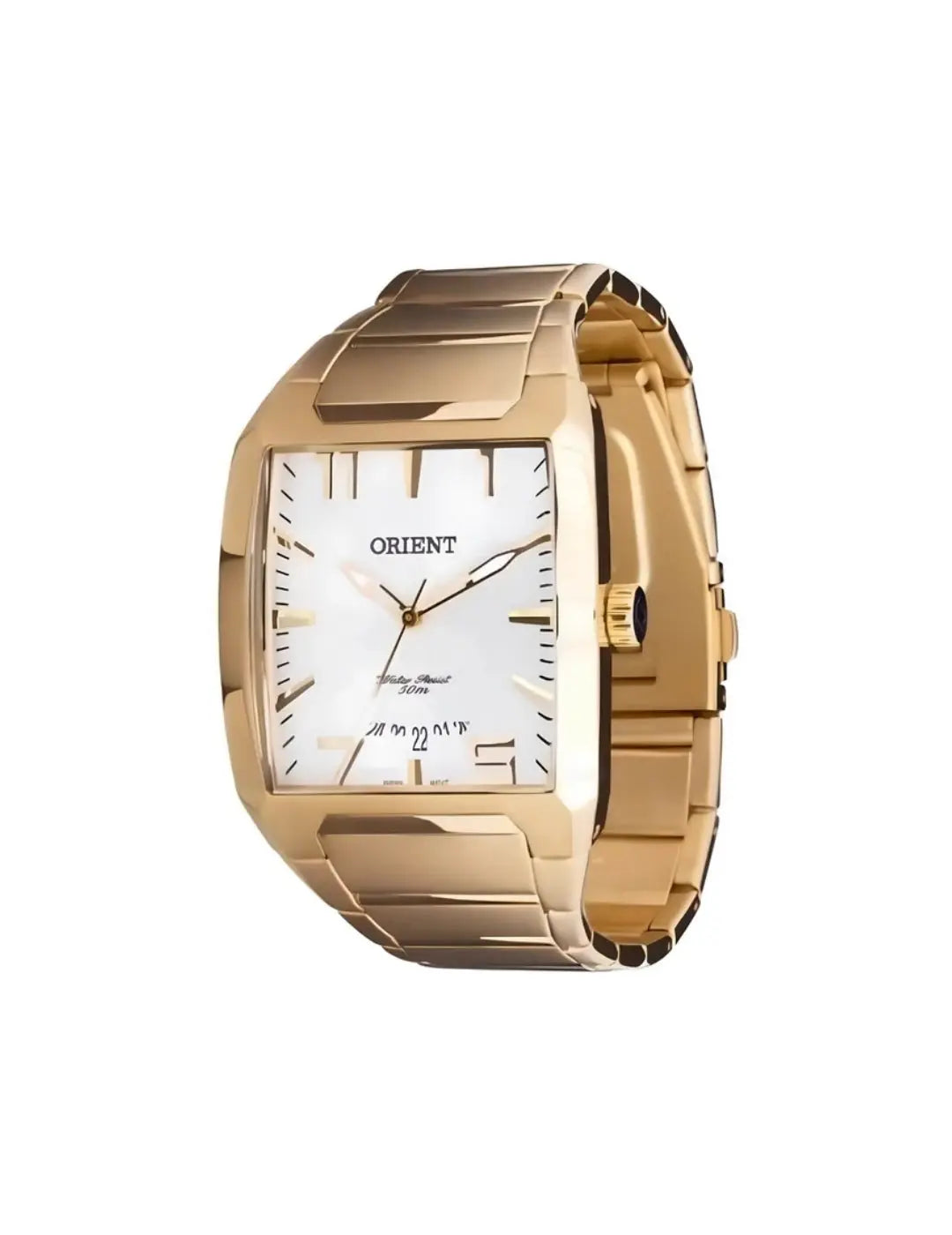 Relogio Dourado Quadrado Orient Masculino RM IMPORTS