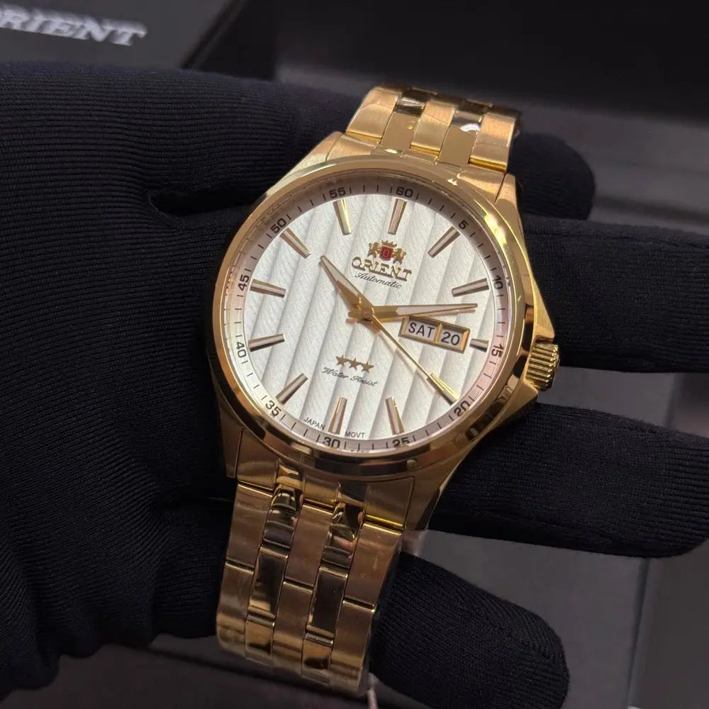 Relógio Masculino Orient Automático Dourado RM IMPORTS
