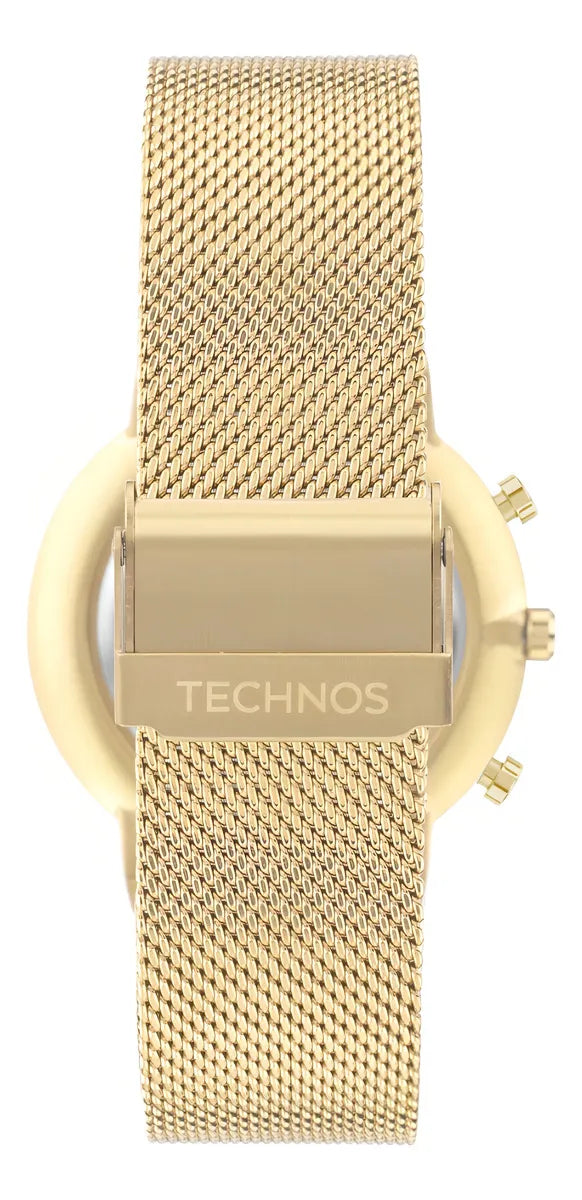 Relógio Feminino Technos Slim Safira Dourado – Ref. VD36AA1P