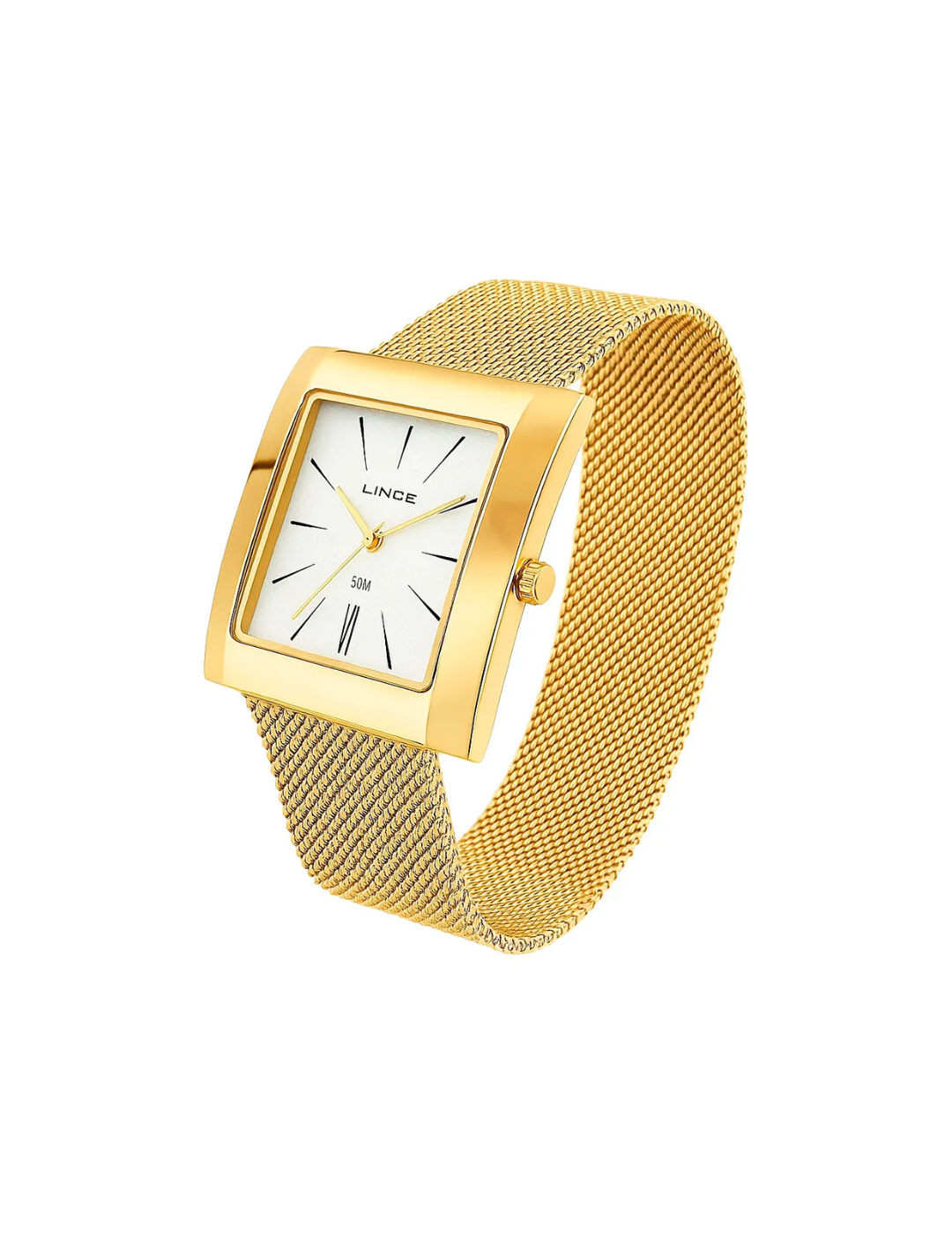Relógio Lince Feminino Dourado Casual Original Lqg4654l B1kx RM IMPORTS