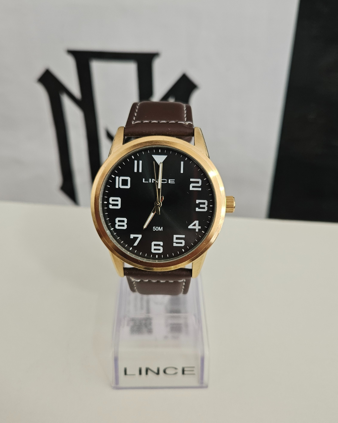 Relógio Lince  Masculino Dourado