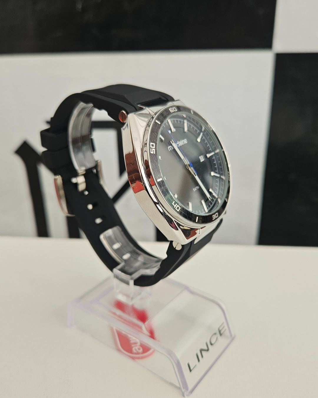 Relógio Mondaine Masculino Analógico Prateado e Preto