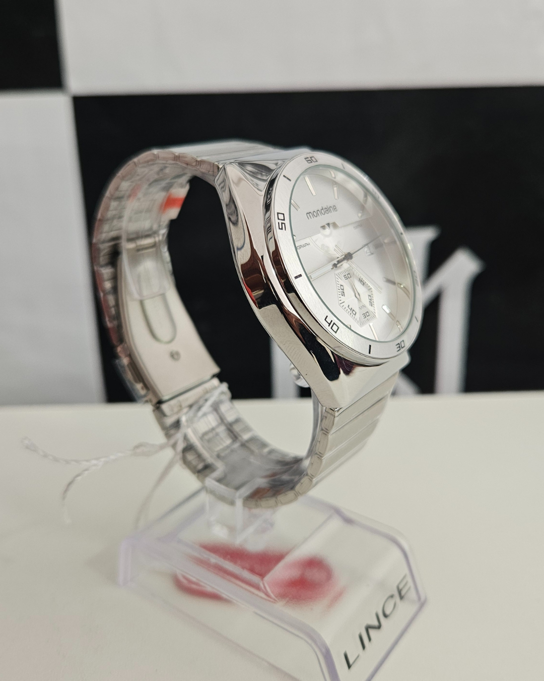 Relógio Mondaine Masculino Casual Prata 32879G0MVNE1