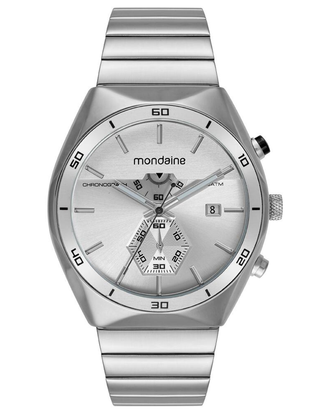 Relógio Mondaine Masculino Casual Prata 32879G0MVNE1