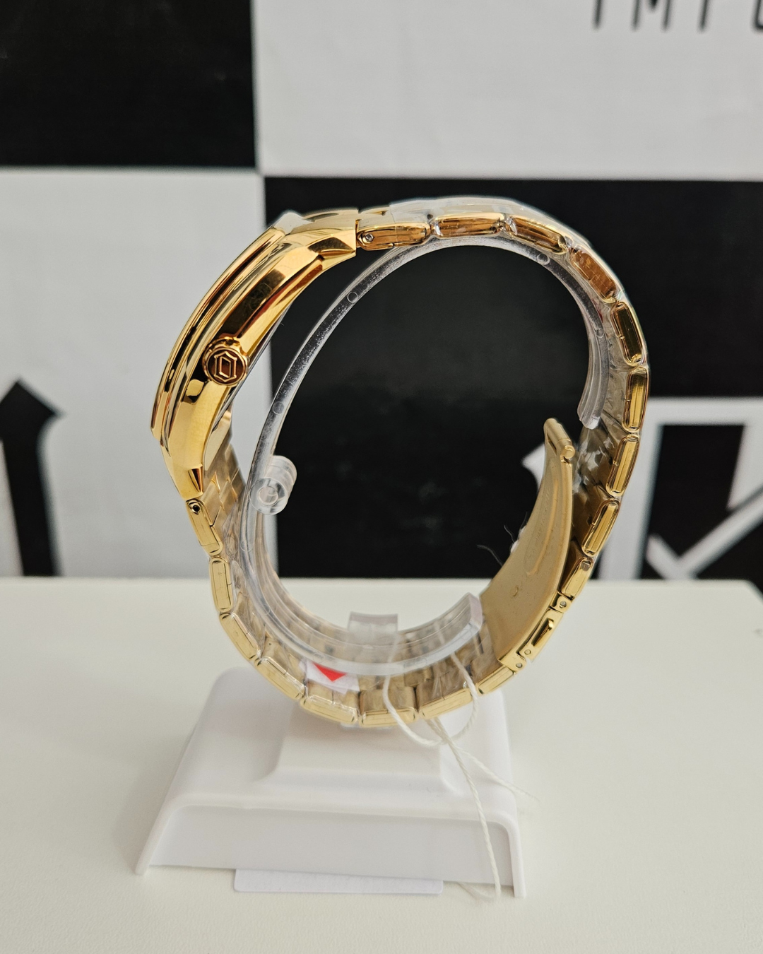 Relógio Orient Masculino Dourado GGSS1017 Preto