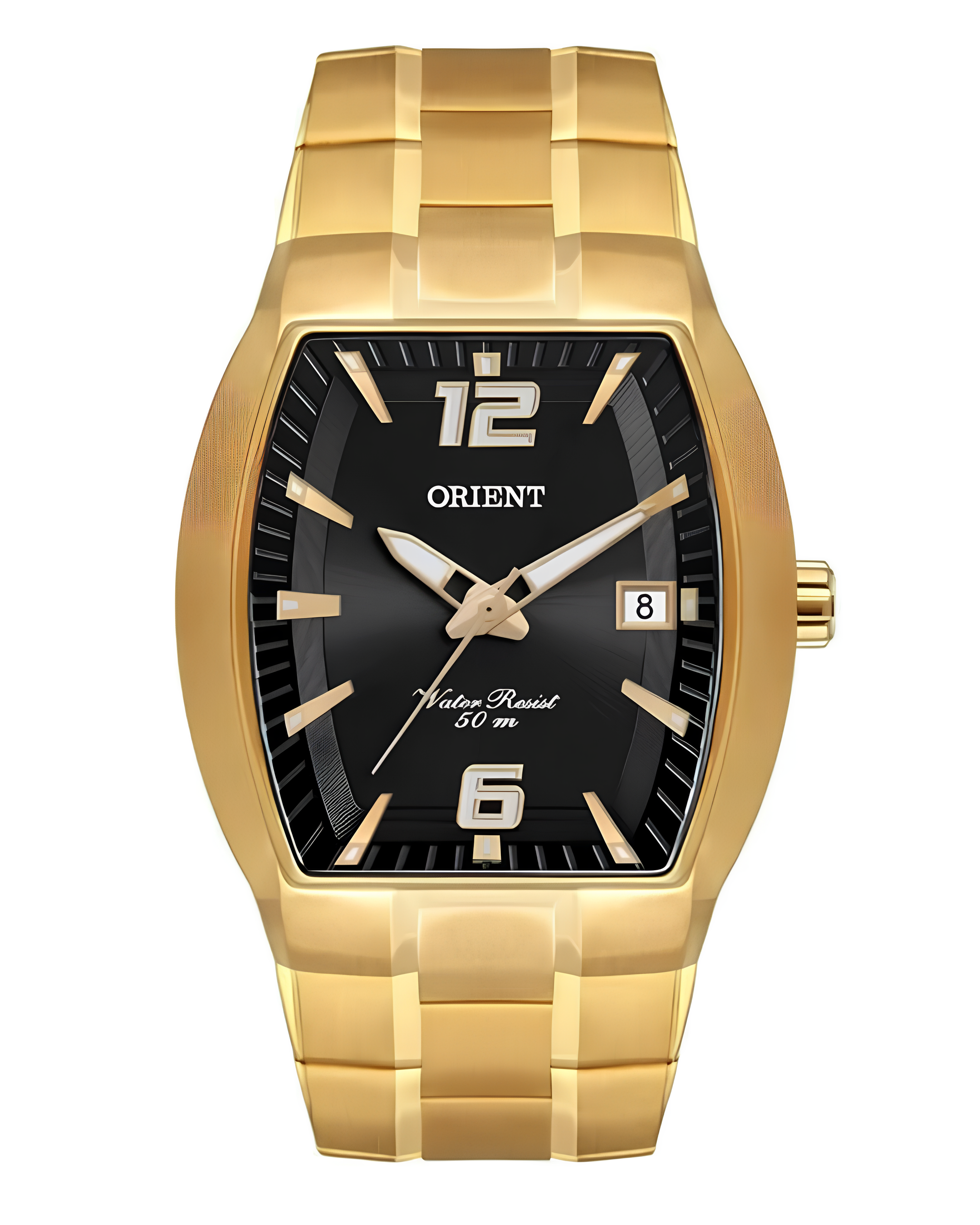 Relógio Orient Masculino Dourado GGSS1017 Preto