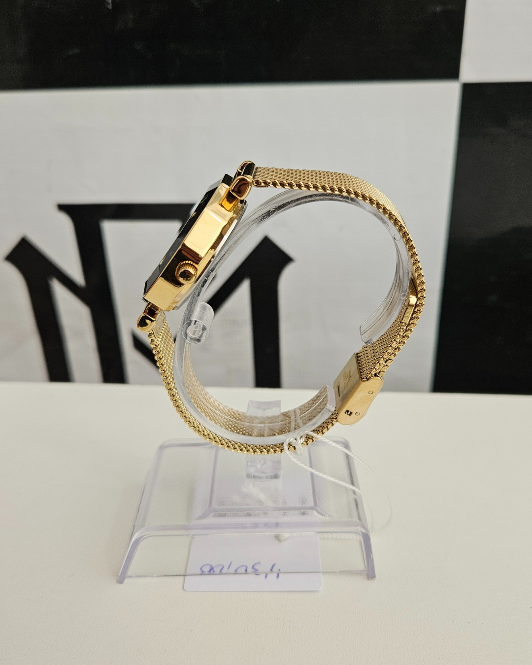 Relógio Lince Feminino Dourado Bisel Preto