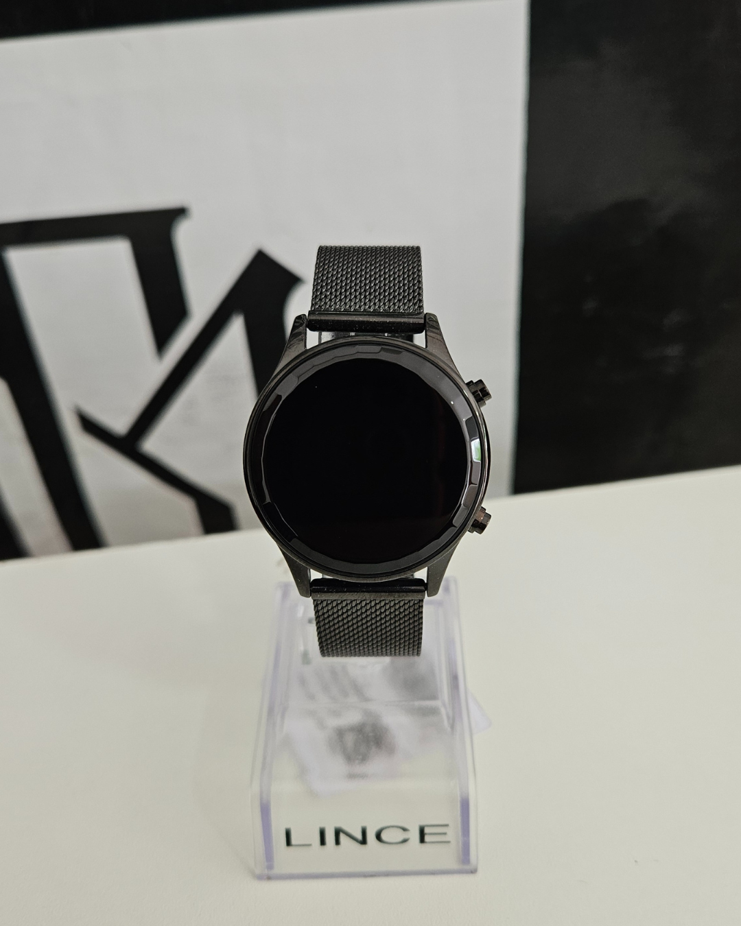 Smartwatch Lince Fit Preto Pulseira Mesh