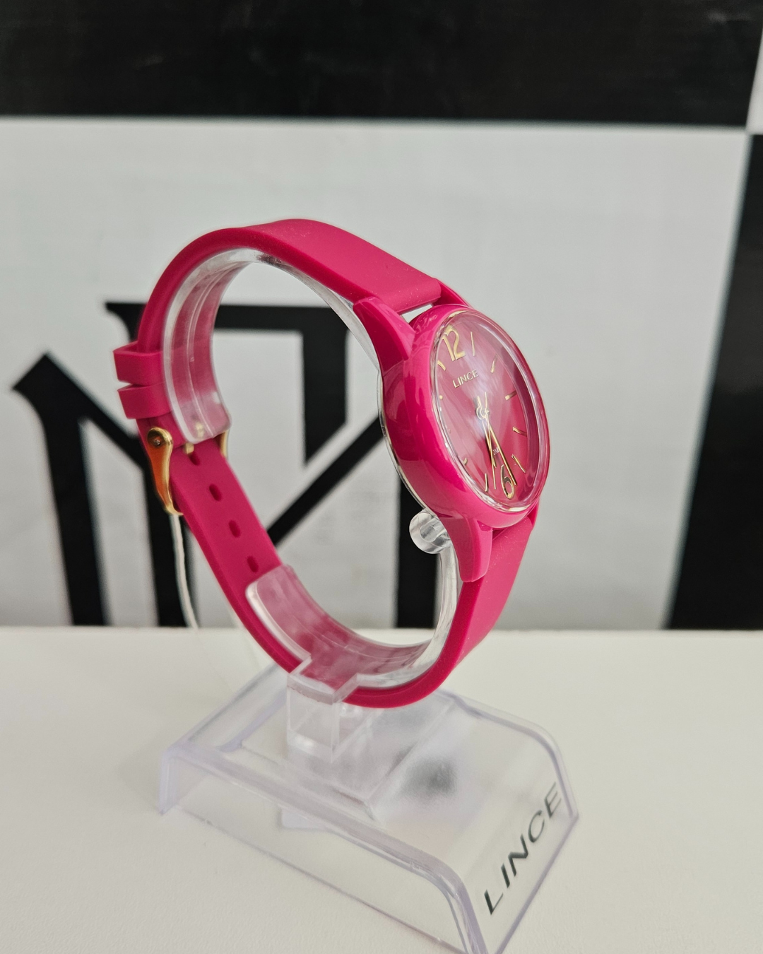 Relógio Lince Funny Rosa Feminino Analógico