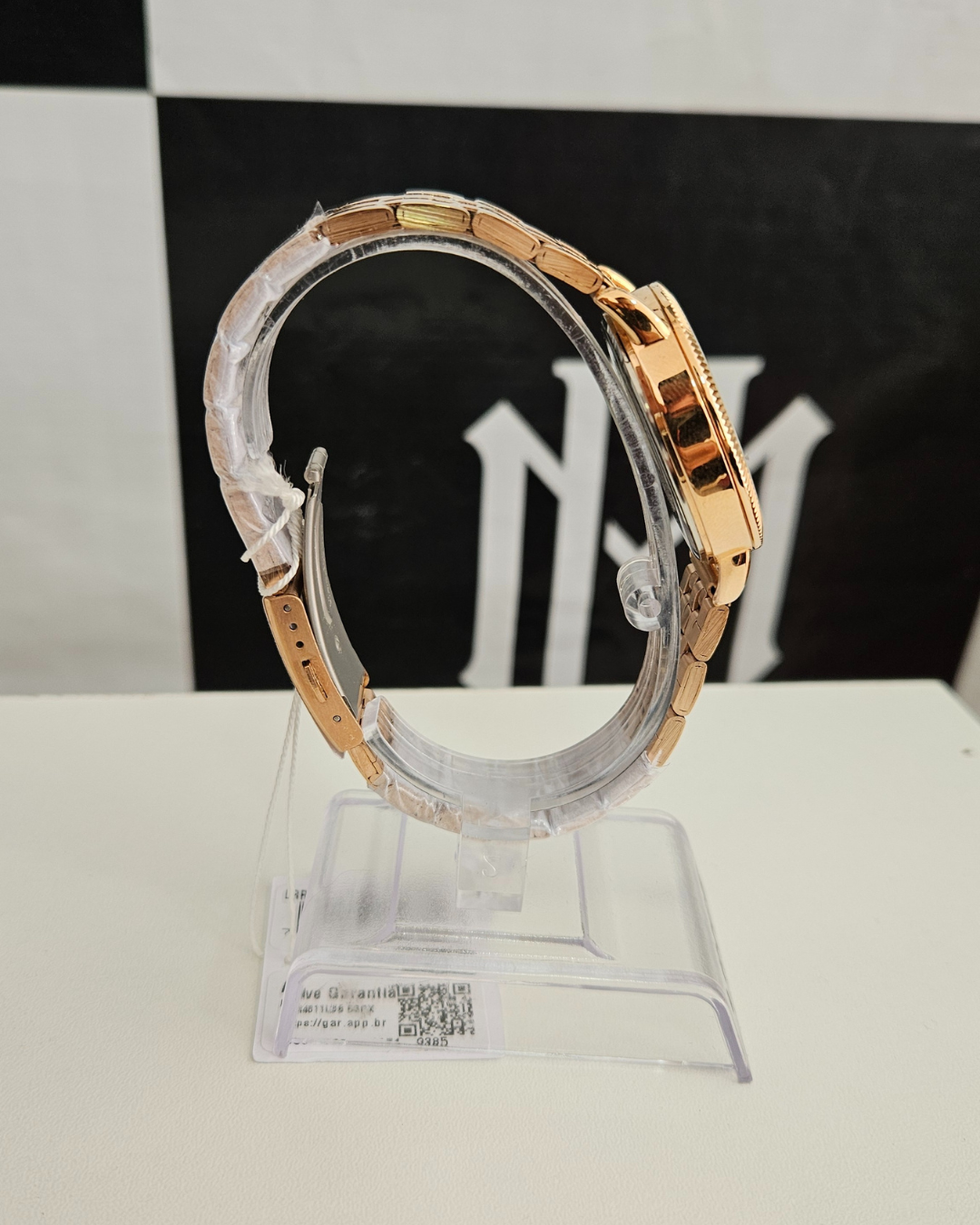 Relógio Lince Rosê Gold Feminino Romano