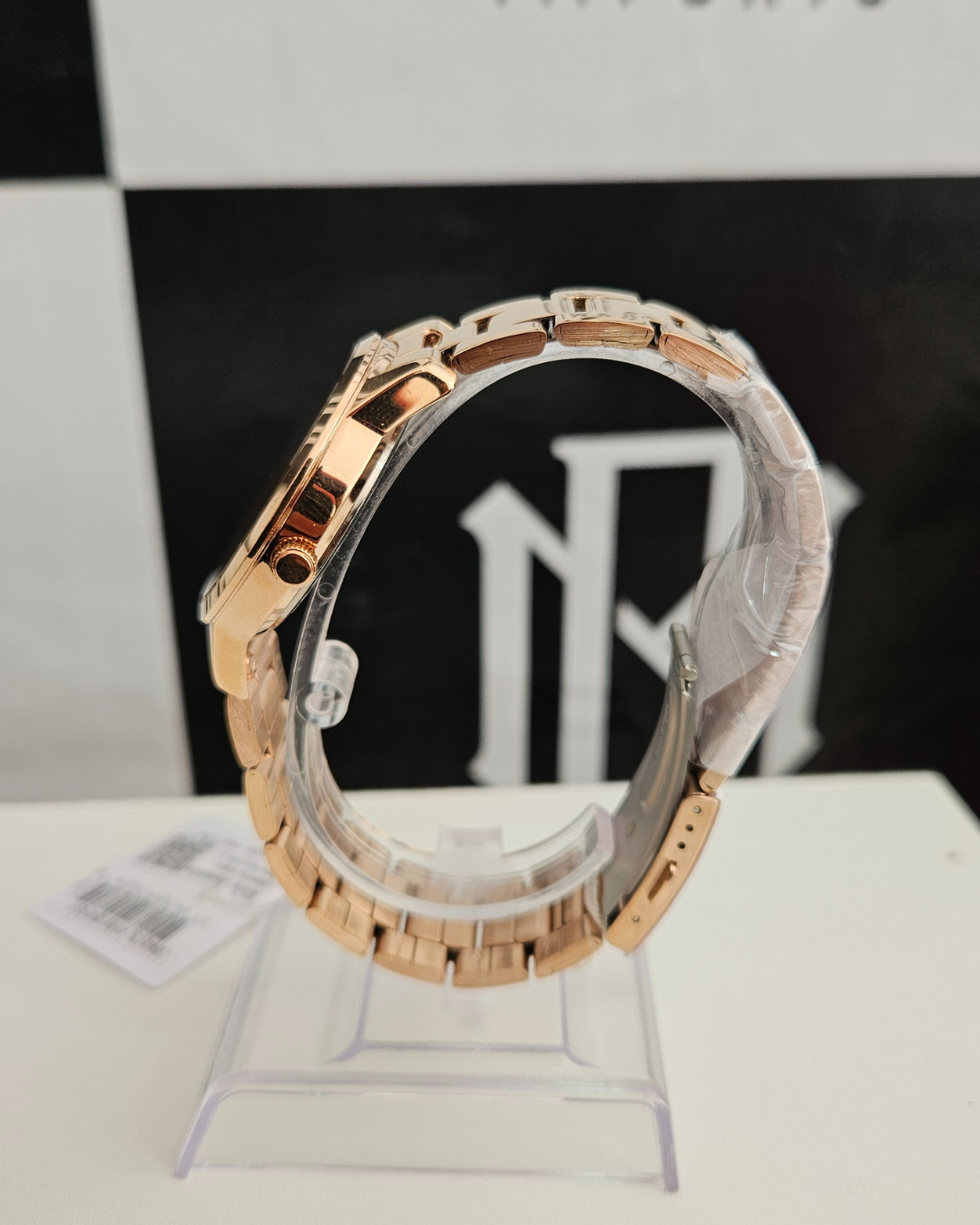 Relógio Lince Feminino Rosê Gold Coração Funny