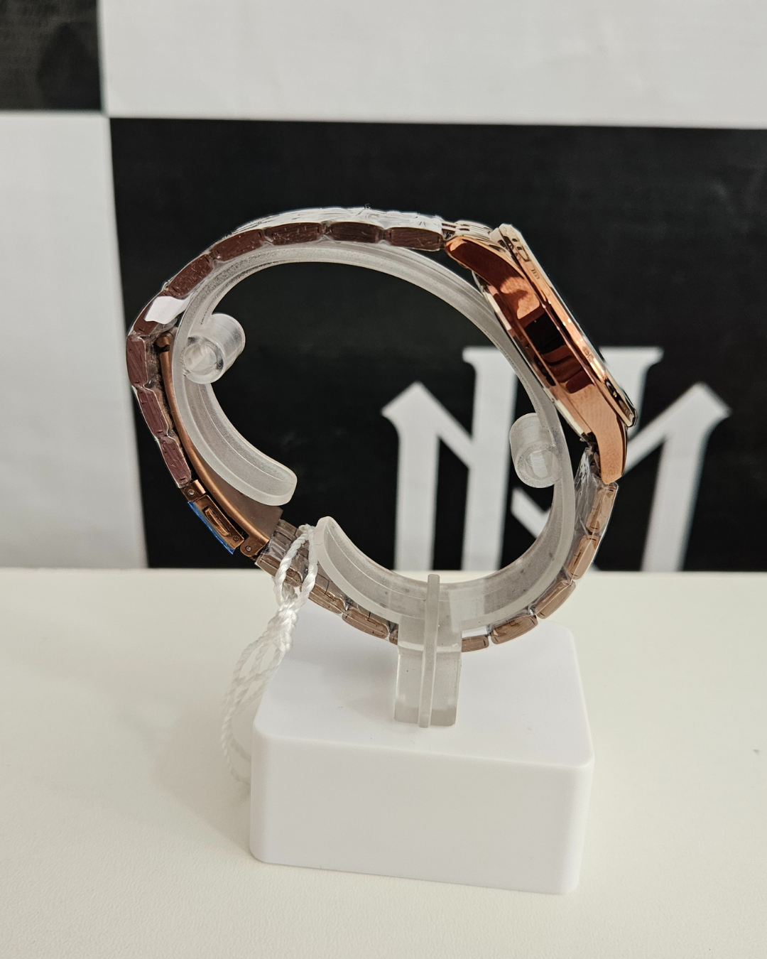 Relógio Mondaine Feminino Aço Marrom Rosé