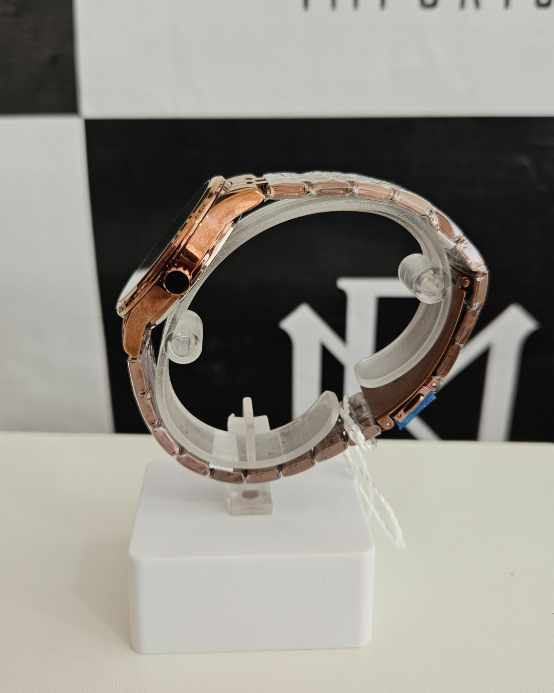 Relógio Mondaine Feminino Aço Marrom Rosé