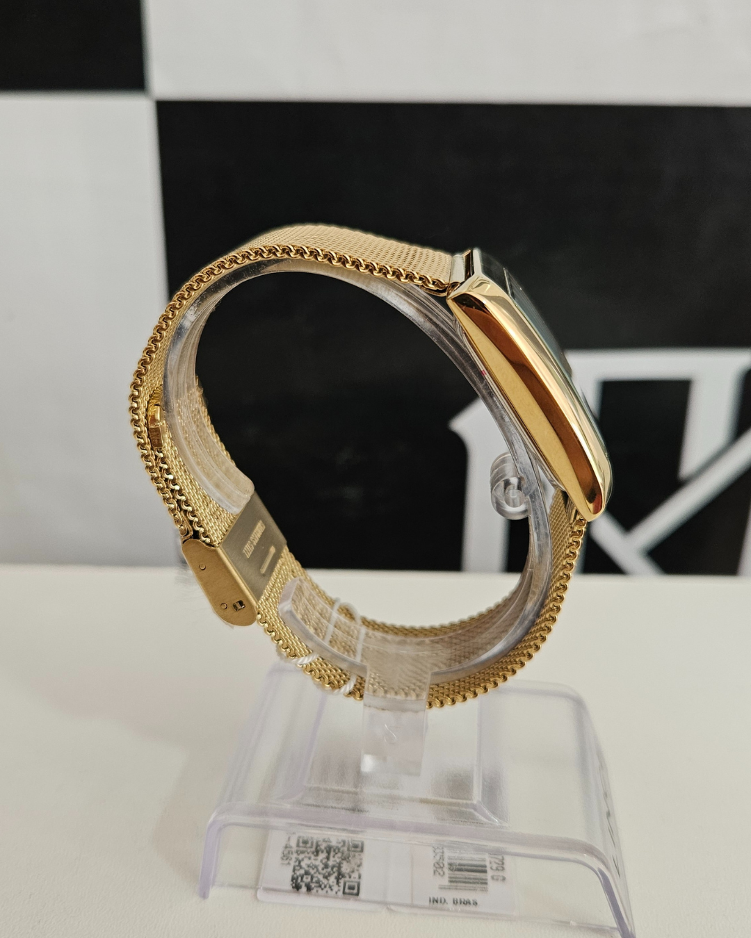 Relógio Feminino Lince Quadrado Dourado MQGH248L34