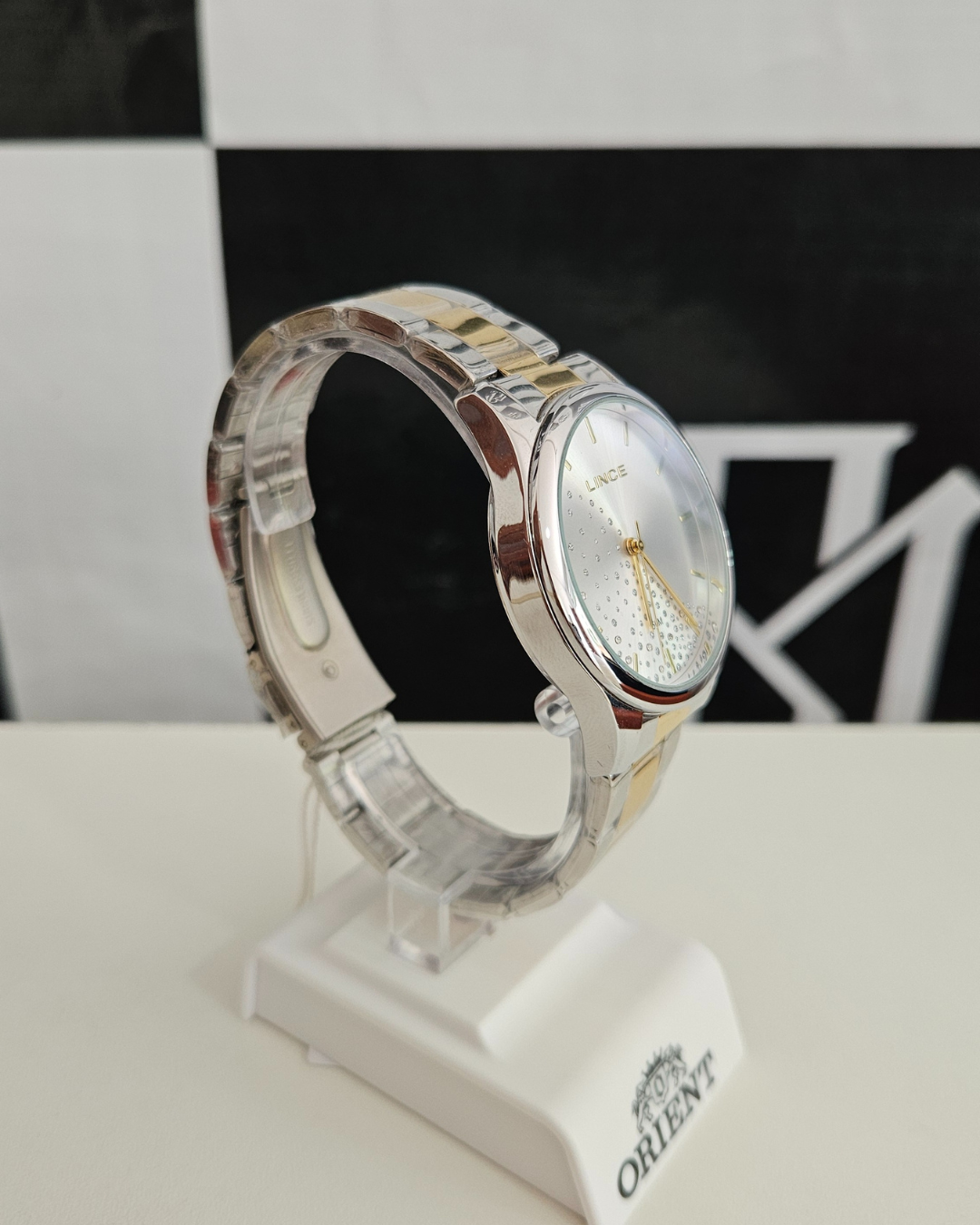 Relógio Lince Feminino Bicolor Analógico em Aço – 5 ATM