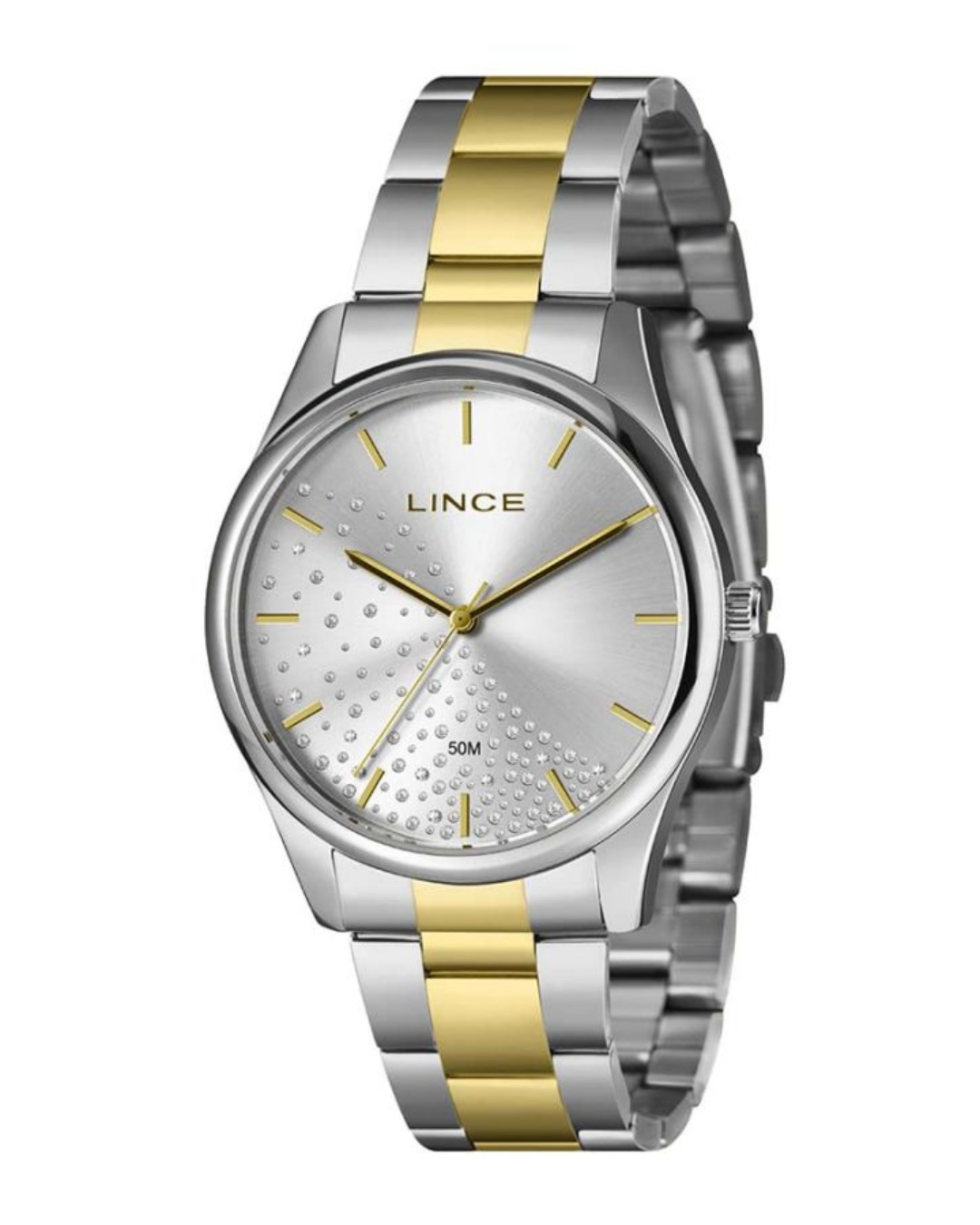 Relógio Lince Feminino Bicolor Analógico em Aço – 5 ATM