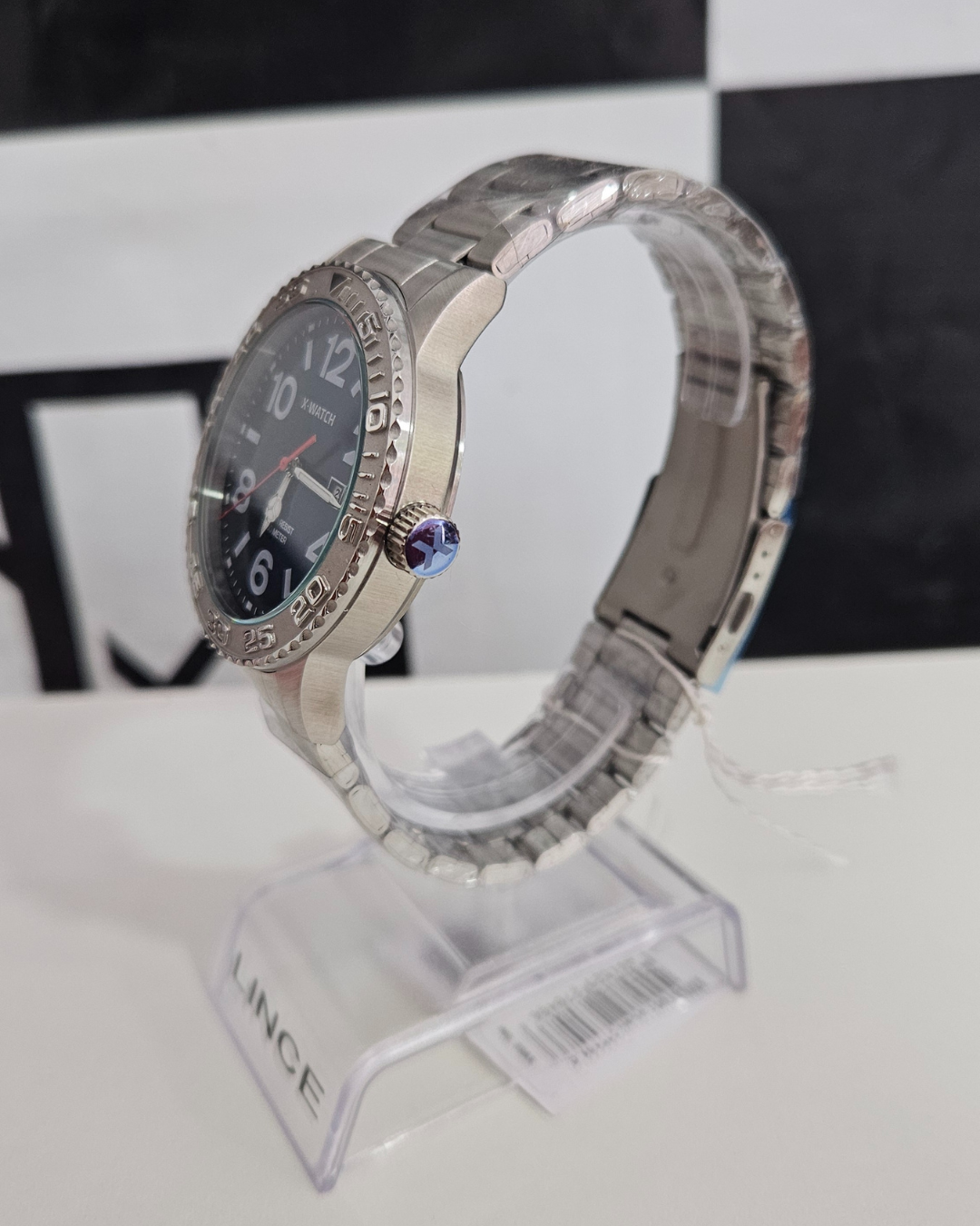 Relógio X-Watch Masculino Aço Prata – Mostrador Azul