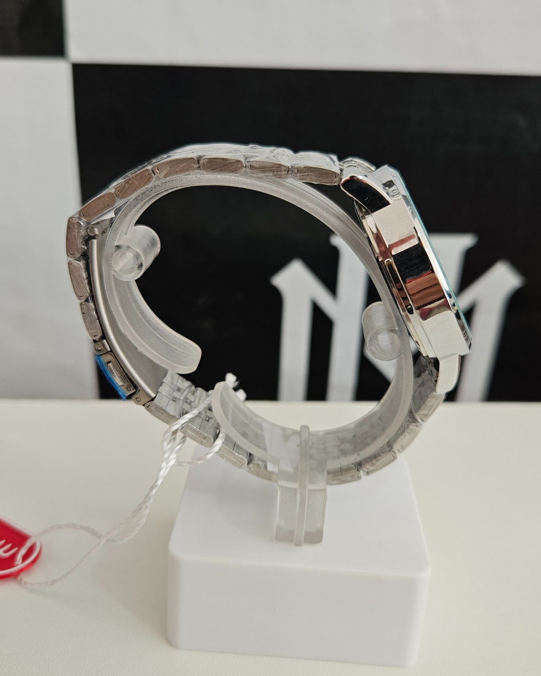 Relógio Mondaine Prateado com Mostrador Azul Degradê – Quartzo