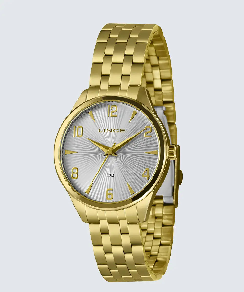 Relógio Feminino Lince Dourado Clássico – Ref. LRG4742L40S2KX